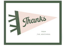 Pennant Flat Birth Announcements Thank You Cards