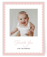 handdrawn style Flat Birth Announcements Thank You Cards