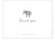 Baby Safari Flat Birth Announcements Thank You Cards