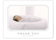 First Step Flat Birth Announcements Thank You Cards
