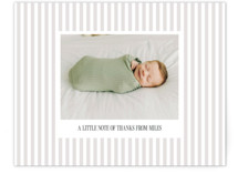Simply stated Flat Birth Announcements Thank You Cards