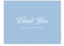 Chambray Flat Birth Announcements Thank You Cards