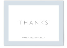 Quattro Flat Birth Announcements Thank You Cards