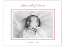 Preppy Cloud Flat Birth Announcements Thank You Cards