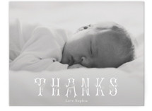 sophia Flat Birth Announcements Thank You Cards