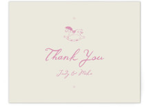 Baby Rocking Horse Flat Birth Announcements Thank You Cards