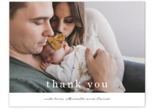 Flat Birth Announcements Thank You Cards