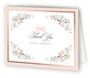 Merie Foil-Pressed Birth Announcement Thank You Cards 