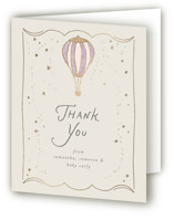 balloon whimsy Foil-Pressed Birth Announcement Thank You Cards 
