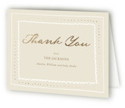 Tiny Treasure Foil-Pressed Birth Announcement Thank You Cards 
