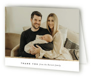 Trio Foil-Pressed Birth Announcement Thank You Cards 