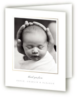 weensy Foil-Pressed Birth Announcement Thank You Cards 