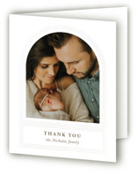 Art Deco Arch Gloss-PressĀ® Birth Announcement Thank You Cards