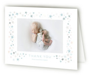 Shining Star Gloss-Press® Birth Announcement Thank You Cards