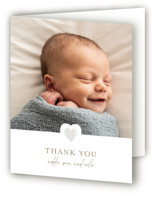 our little sweetheart Gloss-Press® Birth Announcement Thank You Cards