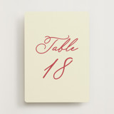 Elizabeth Burgundy (set of 20) Boxed Table Numbers