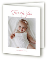 Nostalgic Birth Announcement Thank You Cards