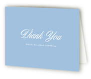 Chambray Birth Announcement Thank You Cards