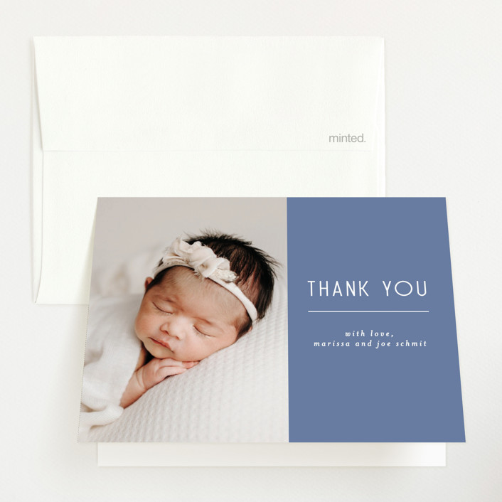 Sweetly modern Birth Announcement Thank You Cards by Lisa Assenmacher