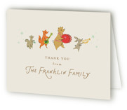 Woodland Jamboree Birth Announcement Thank You Cards