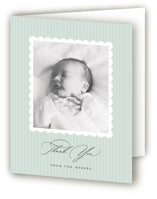 scalloped gallery Birth Announcement Thank You Cards