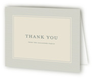 pinstripe Birth Announcement Thank You Cards