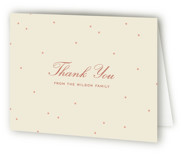 tiny polka dots Birth Announcement Thank You Cards
