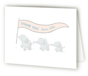 elephant parade Birth Announcement Thank You Cards