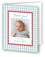 playful pattern Birth Announcement Thank You Cards