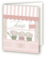 Flower Shop Birth Announcement Thank You Cards