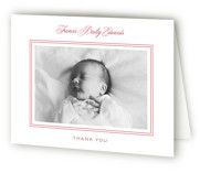 Preppy Cloud Birth Announcement Thank You Cards