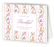Bow Birth Announcement Thank You Cards