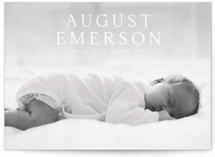 Bold Intro Birth Announcements