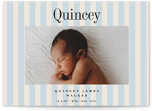 Midi Stripe Birth Announcements