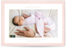 Preppy fabric Birth Announcements