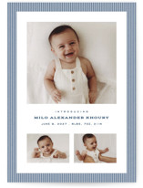 Hickory stripe Birth Announcements