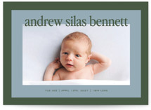 Classic Color Birth Announcements