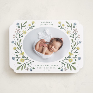 Spring Blooms Birth Announcements