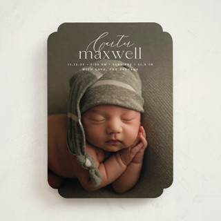 Contemporary Classic Birth Announcements