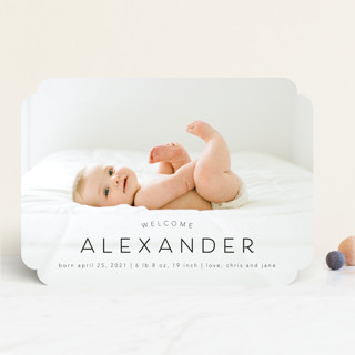 Welcome our Baby Birth Announcements