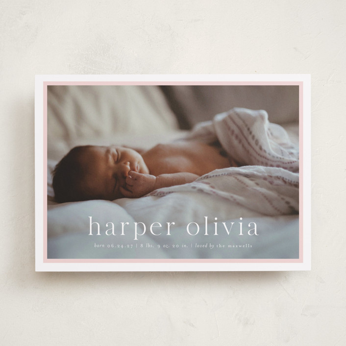 Portraiture Birth Announcements by Alexandra Cohn | Minted