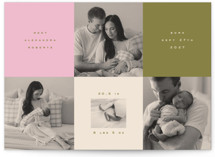 colorblocks Birth Announcements