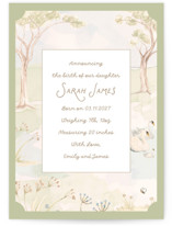 Dreamy Lake Birth Announcements