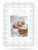 Handdrawn Eyelet Birth Announcements