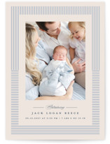 Petite Pinstripe Birth Announcements