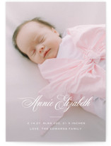 Formal Classic Birth Announcements