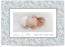 Ditsy Floral Frame Birth Announcements