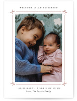 Bow Frame Birth Announcements