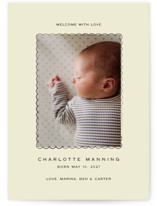 Petal Frame Birth Announcements