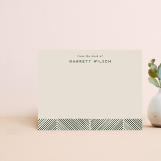 Herringbone Frame Stationery Customizable Stationery